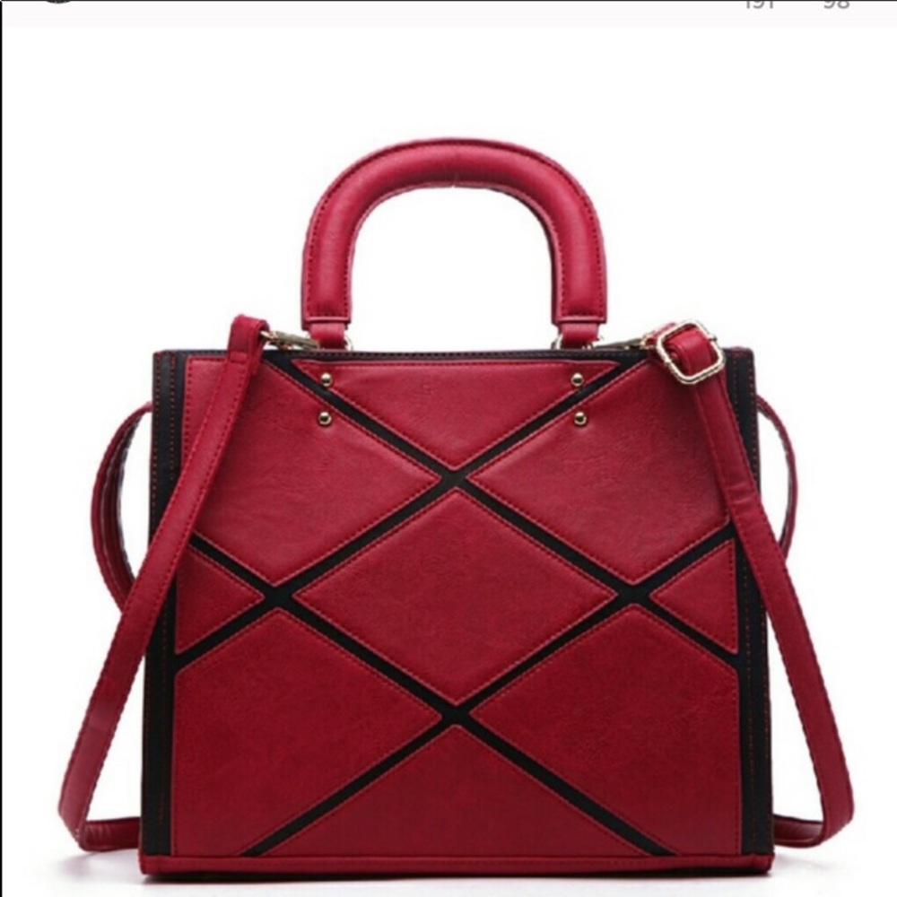 Acacia Red Patchwork Purse